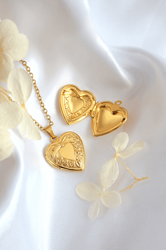 "Chérie" | 18K Heart Locket Necklace-0