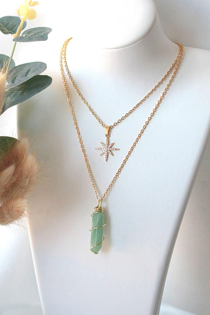 Double-ended Natural Crystals | 18K Hand Wired Necklaces-11