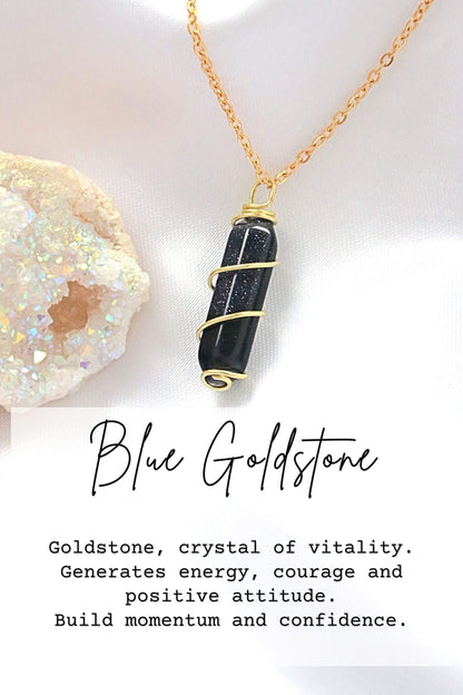 Double-ended Natural Crystals | 18K Hand Wired Necklaces-10