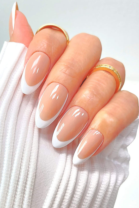 "Classy Luxe" | French Manicure Press On Nails Set-0